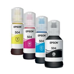 COMBO TINTA ORIG EPSON X4 T504 NEG (x1) COL (x3)